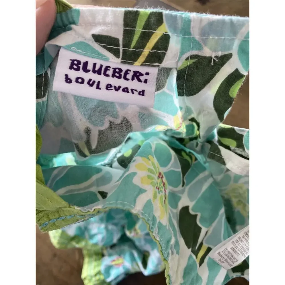 Bluberi Boulevard‎ Toddler Blue Floral Spring Easter Dress 18 Months
